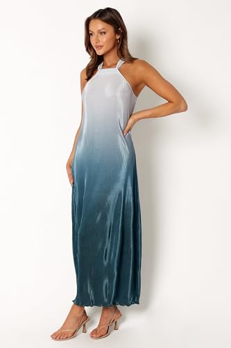 Image of Petal & Pup Women's Melody Plisse Halter Maxi Dress