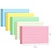 YIZUUN Colored Index Cards 3x5, 250 Pack, Ruled Index Cards, Flash Cards for Studying, Heavy Note Cards for Office, Home and School，Five Colors, Each Color Individually Wrapped, 50 Pack Per Package