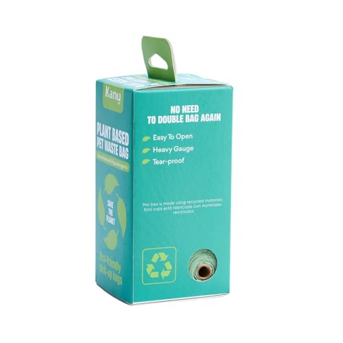 Image of Dog Poop Bags - 120 Count (8 Rolls), Unscented, Leak-Proof, Extra-Thick Waste Bags for Dogs - Easy Tear, Fits All Dispensers - Eco-Friendly Cleanup