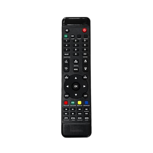 Image of marman Compatible with Intex TV Remote Control Original Model SH3204 SH4004 Suitable for LED LCD Tv Non Voice Command - Match Exactly with Existing Remote Key by Key for Better Performance