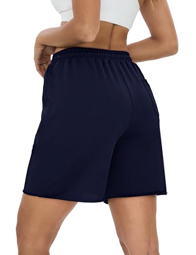 Marvmys Women's Running Shorts Casual Lounge Bottoms High Waist Summer Athletic Sweat Jogging Sport Workout Ladies Soft Cycling Short with Pockets - Image 4