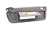 83280-SNA-A01ZA Car Front Left Driver Sun Visor Assembly Compatible with 2006-2011 Honda Civic Coupe/Sedan/EX/LX/SI, Gray
