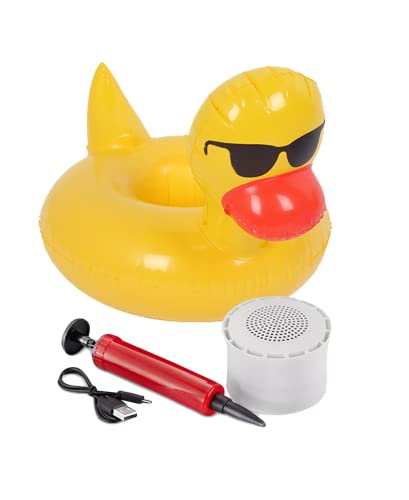 Wireless Express Aqua Jams Floating Speaker & Cup Holder - The Ultimate Bluetooth Floating Speaker & Cup Holder for Summer Fun! (Duck)