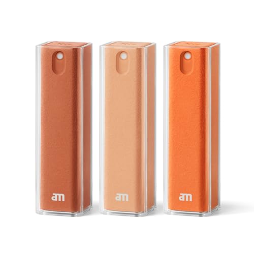 am Handy-Reinigungsset mit Bildschirmreiniger Spray: All-in-One Display-Reiniger für Auto, Smartphone, Tablet und PC Screen Cleaner für Handy und Tablet 3er Pack Orange