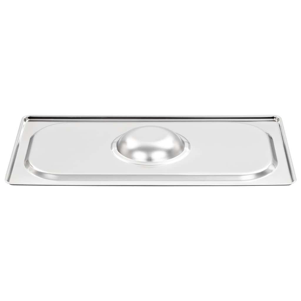 Tidyard Couvercles de Plateau 4 pcs GN 1/3 Acier Inoxydable Style A