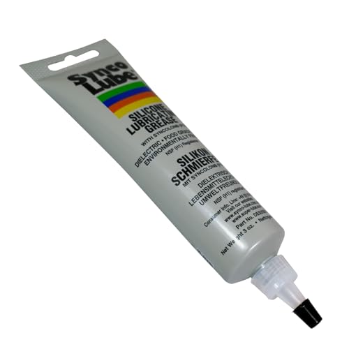 Super Synco Lube 92003 - Silikon Schmierfett mit Syncolon (PTFE) + 10201 Aufsatz/Applicator