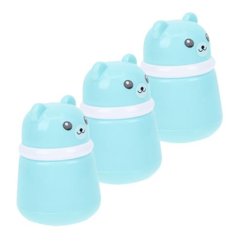 Boîte poudre bébé ours avec houppette 3 pièces étui portable anti-fuite voyage