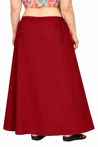 Image of CITIX Pure Cotton Petticoat for Woman Saree | Adujastable Drawstring Waist