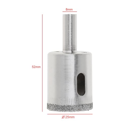 Broca para vidrio con recubrimiento de diamante 25 mm miniatura 2