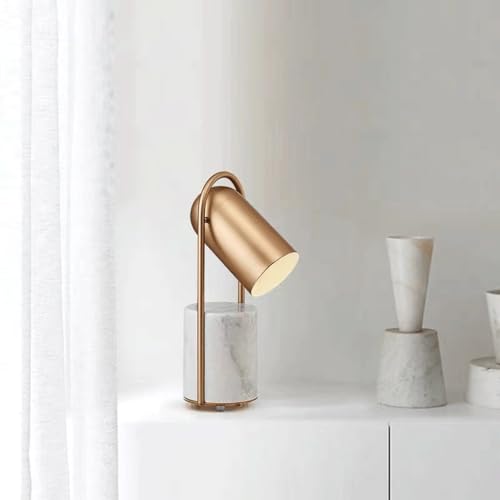 Lampe de bureau moderne en marbre scandinave chic culot E26 - 3