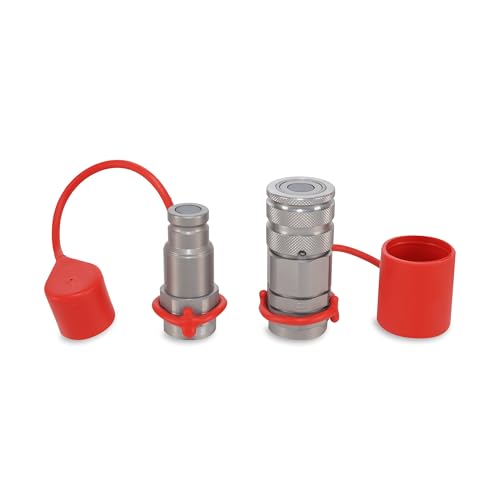 Image of 3 /8″ Flat Face Hydraulic Quick Couplers Set - 1 /2″ SAE Port
