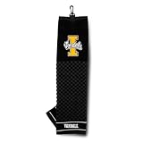 Team Golf NCAA Idaho Vandals Embroidered Golf Towel Embroidered Golf Towel, Checkered Scrubber Design, Embroidered Logo
