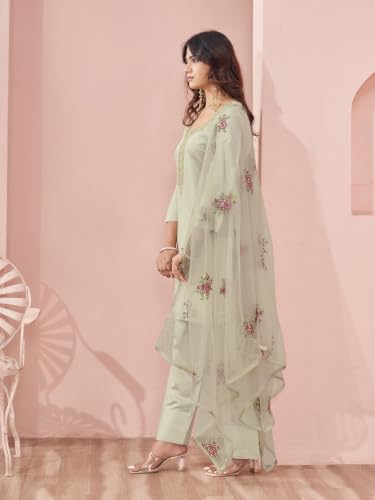 Image of Womanista Farshi Salwar Suit for Women| Farsi Kurta Set with Dupatta