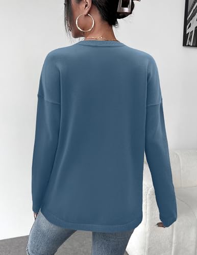 Image of Zeagoo Sweaters for Women Fall Outfits Trendy 2025 Long Sleeve Shirts Bussiness Casual Knit Pullover Sweater Tops