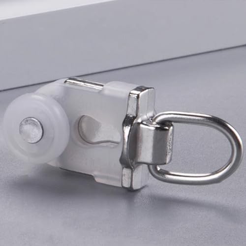 Rodillos de riel de cortina silenciosos para caja pelmet, 30 unidades de poleas resistentes 2
