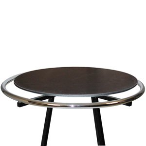 Matt black circlular rack topper