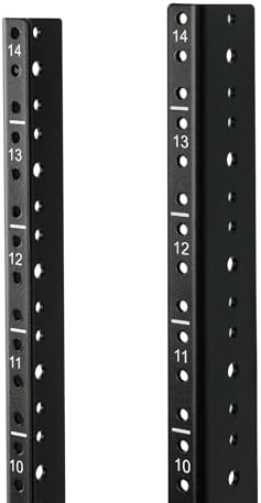Amazon.com: NavePoint 14U Vertical Rack Rail Pair DIY Kit with Hardware ...