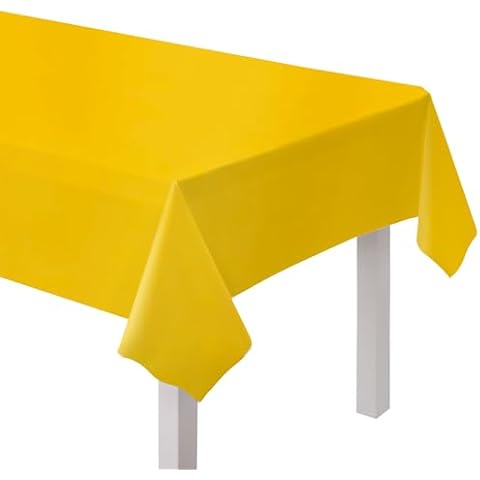 Amscan Buttercup Yellow Eco-Friendly Table Cover Cover