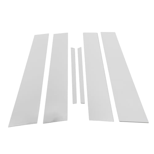 Partuto Door Pillar Window Trim - Car Front Rear Left Right Side Anti Scratch Sticker - for Toyota Camry 2012-2016 Plastic Chrome Silver Tone - 6 Pcs