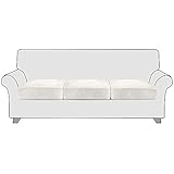 StangH Durable Anti-Wrinkle Luxurious Stretch Velvet Couch Cushion Covers Loveseat Sofa Seat Cushion...