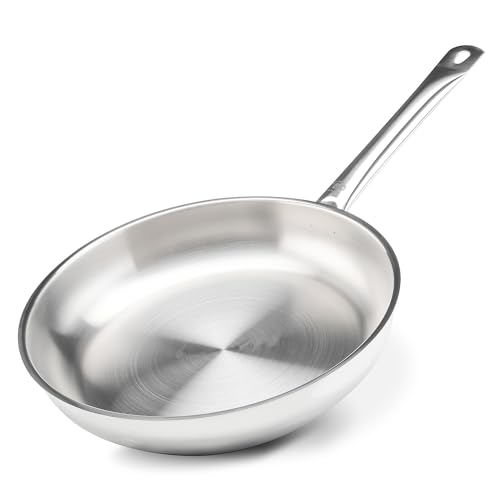 ELO Profi Therm Edelstahl-Bratpfanne 32 cm Gastro – Hochwertige Edelstahlpfanne mit Kapselboden – Induktionsgeeignete Bratpfanne mit ergonomischem Edelstahlhohlstiel