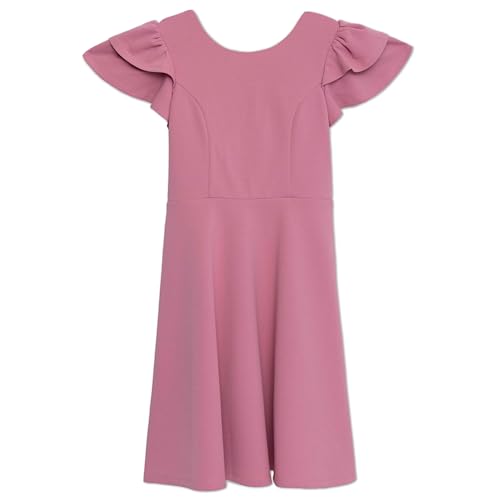 Speechless Girls' Flutter Sleeve Skater Dress