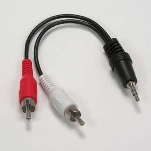 iMBAPrice 6 Feet 3.5mm Stereo Male to Two RCA Male Splitter Cable