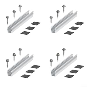 Balkon-Kraftwerk-Photovolta... T20, kurze Schiene, Aluminiumlegierung, einfache Installation (4 Set)