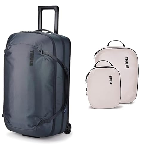 Subterra Wheeled Duffel Dark Slate with Compression Cube Set (14" L x 10" W x 4" H)