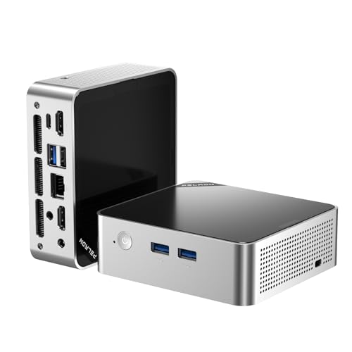 Image of PELADN Mini PC, AMD Ryzen 4300U(Beats i3-10110U /3500U),16GB DDR4 /512GB SSD,Type-C /Dual HDMI 4K /60Hz Triple-Display WiFi6 /BT5.3 /USB3.2 Mini Computers for Business, Education, Home, 3-Year Warranty