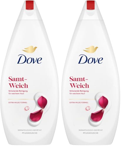 Dove Pflegedusche Samt-Weich 720ml (Packung mit 2) – Ansicht 1