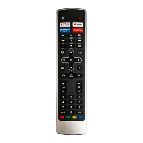Image of Compatible VU LED Smart TV Remote | Replacement for Iconium Pixelight 4K Smart Android UHD HD TVs | Netflix YouTube Prime Video Hotstar Shortcut Keys | Suitable for Multiple Models & Sizes