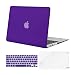 MOSISO Plastic Hard Case Shell with Keyboard Cover with Screen Protector Compatible MacBook Air 13 inch (Models: A1369 and A1466), Ultra Violet