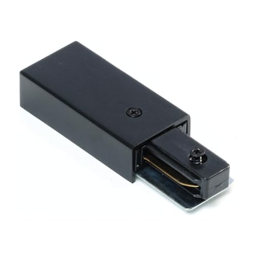 Qub Endeinspeisung – 1-Phasen-Schienensystem – Schwarz – Kompakte Stromzufuhr für Schienensysteme