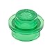 Brick Building Sets Original Parts: Element #4073 Round Plate 1 x 1 Stud (ServicePack of 8 - Transparent Green)