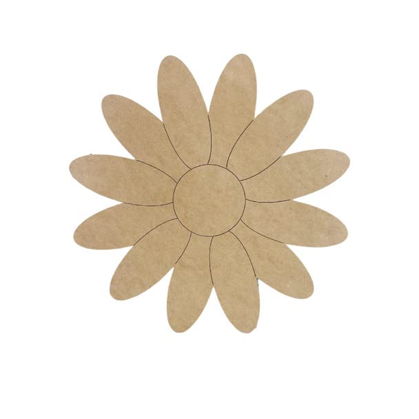 Amazon.com: Daisy Flower Shape, Engraved Unfinished Wood Cutout