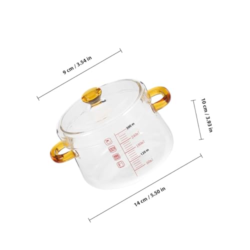 Marmite multifonctionnelle en verre borosilicate transparent - 3