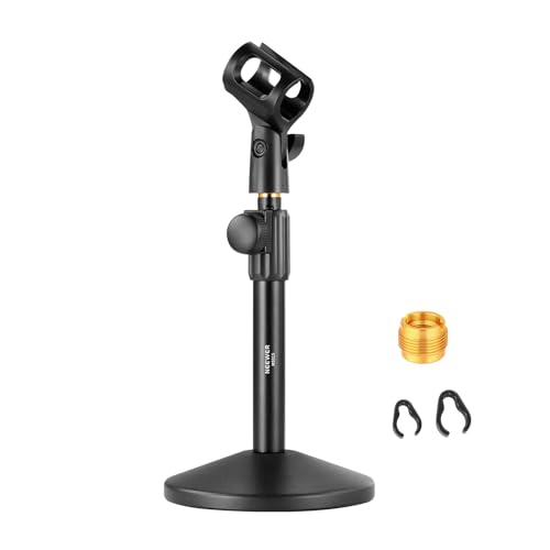 NEEWER ���}�C�N�X�^���h �����\ �}�C�N�z���_�[�}�E���g �N���b�v/3/8" to 5/8"�A�_�v�^�[�t�� �}�C�N�A�[���}�E���g �R���p�`�u�� Blue Yeti Snowball HyperX QuadCast SoloCast Shure ��