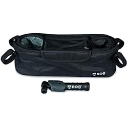 BOB Gear Deluxe Handlebar Console with Tire Pump for Single Jogging Strollers, Black