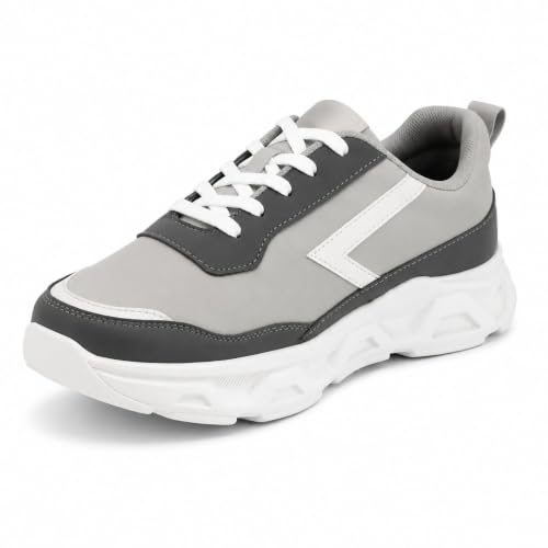 Image of Centrino Sneakers for Men | Lightweight Casual Shoes for Men Stylish | Breathable Mesh Walking Shoes | Cushioned Insole Comfortable Shoe for Man | Durable Sole Footwear|Trendy Lace-Up Shoes for College, Parties & Daily Use (9626)