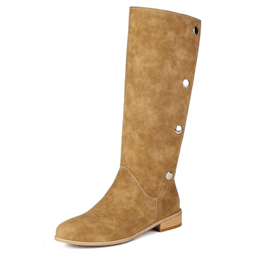 Bottes d'équitation bout rond femme pieds sensibles mollets standards