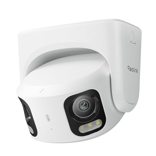 REOLINK Professional Series PoE Camera 16MP Dual-Lens 180 View Color Night Vision Motion Track Perimeter Protection AI Video Search Person/Vehicle/Animal Detection 2-Way Talk RP-PCT16MD