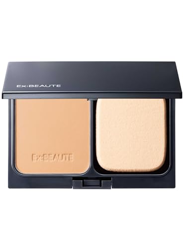EX:BEAUTE公式 ビジョンファンデーション シルク 毛穴カバー 汗 皮脂に強い 崩れにくい パウダーファンデーション 日本製 国産 (オークル02 自然な印象, ケース付) エクスボーテの画像