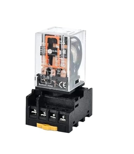 Relais intermédiaire MK2P-I 3P-I DC24V avec base bobine en cuivre lot de 5 pièces