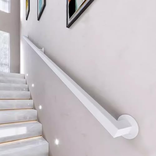 20ft Wall-Mounted Safety Rail for Indoor & Outdoor Stairs - Support for Elderly & Children, Adjustable Lengths (1m, 1.5m, 2.4m, 3.5m, 6m) - Secure Banister Kit