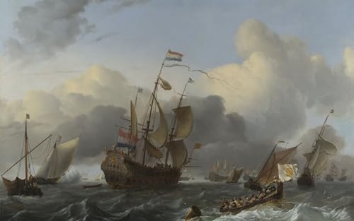 Cuadro poster l'Eendracht Ludolf Backhuysen lienzo de alta calidad decoracion oficina