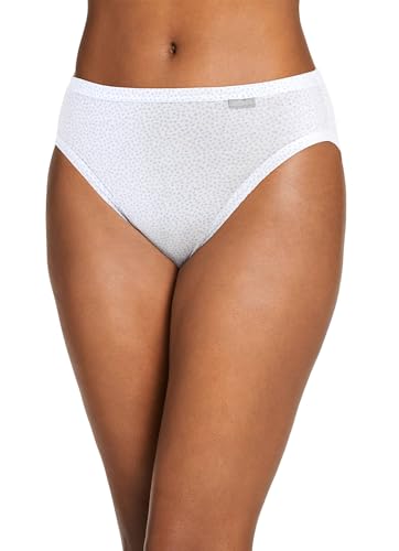 Image of Jockey Women's Underwear Plus Size Elance French Cut - 3 Pack, Marina Blue /Simple Scatter Dot /Simple Spring Bouquet, 11
