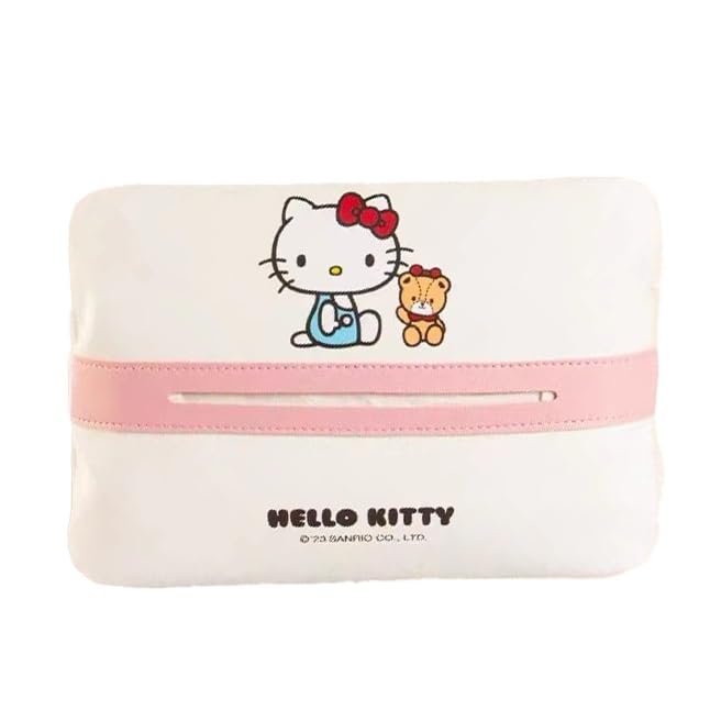 Amazon｜ハローキティ 車用ティッシュボックス 吊り下げティッシュ