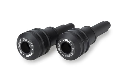 Puig 22266N Vintage 2.0 Motorschutz für maximalen Schutz und Stil an Ihrem Motorrad, Schwarz