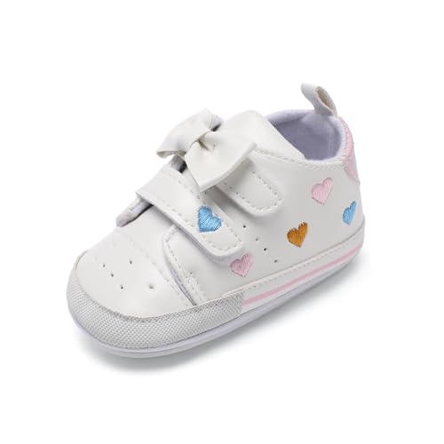 Image of Clowora Baby Boys Girls Shoes Non-Slip Rubber Sole Sneakers Infant First Walking Toddler Crib Shoes Newborn Loafers Flats.